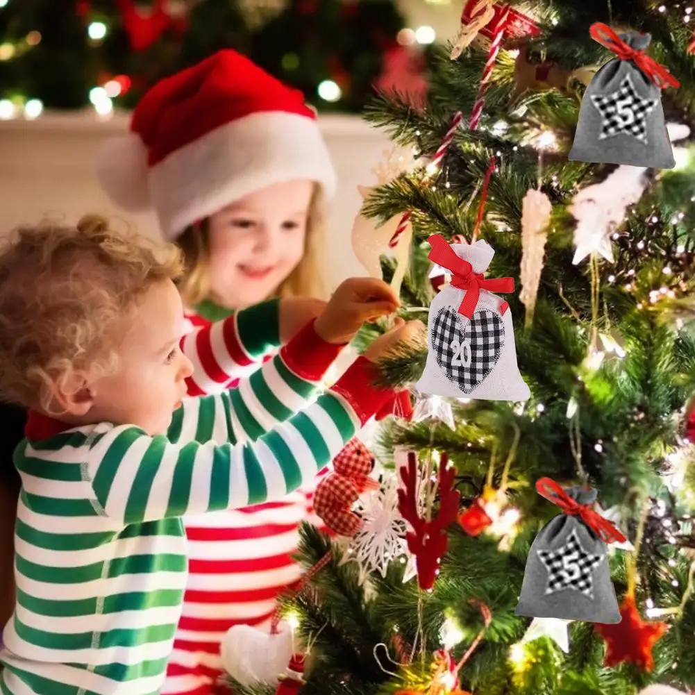 Рождественские Сумки с календарем календарь для самостоятельной сборки сумка