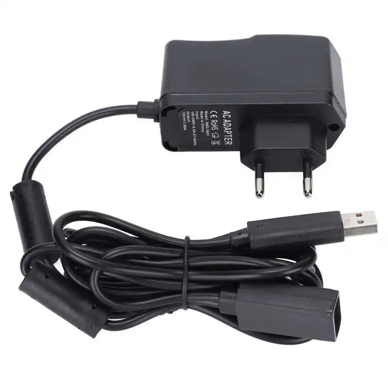 USB To AC Power Supply Adapter Compact EU Plug 100‑240V for Xbox 360 Kinect Sensor |