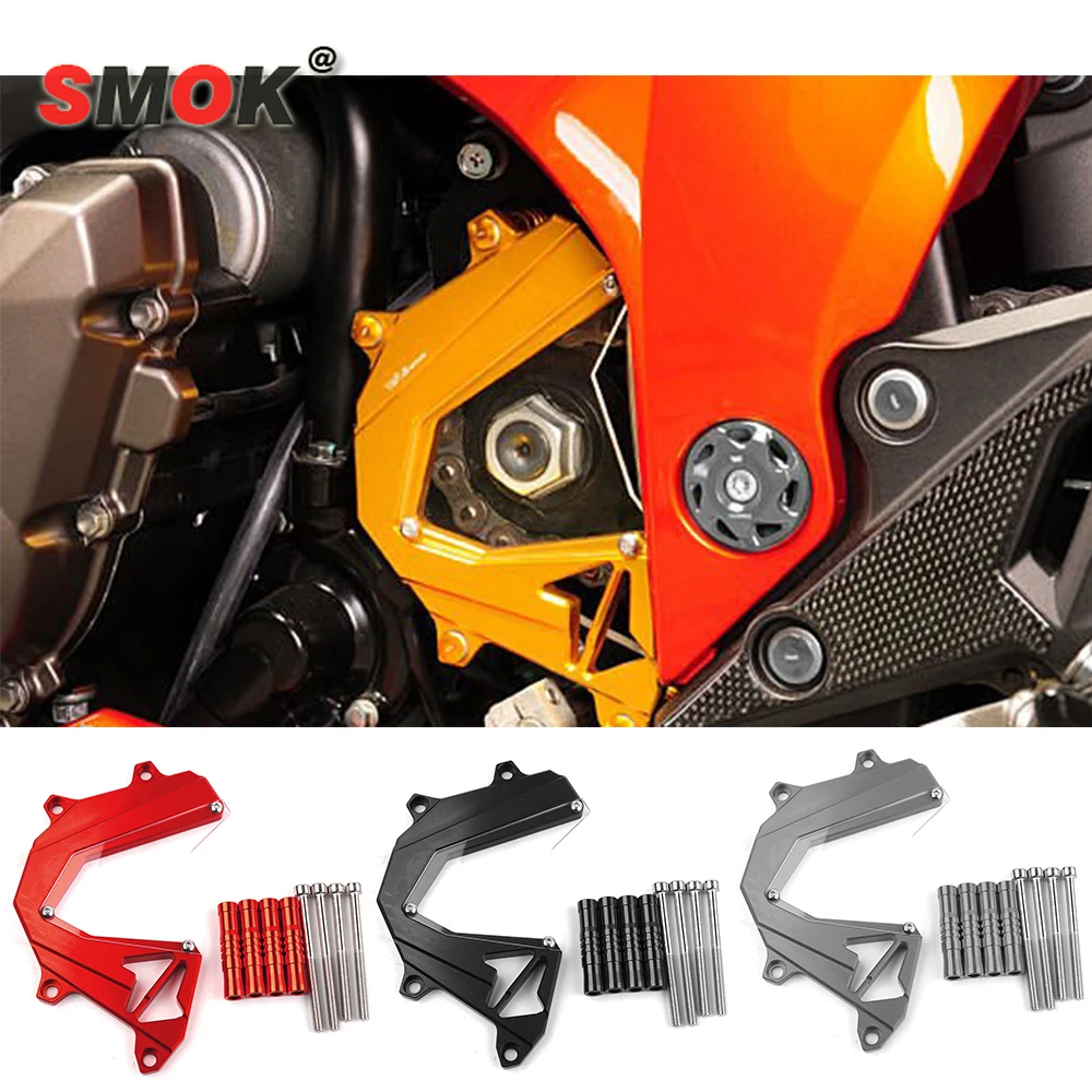 

SMOK For Kawasaki Z800 2013-2016 Motorcycle CNC Aluminum Panel Left Engine Guard Chain Cover Protector Front Sprocket Cover