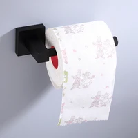 toilet paper holder bathroom paper holder space aluminum paper roll holder square black tissue holder