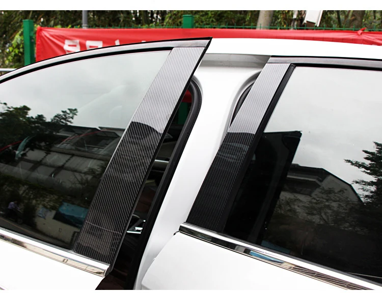 Наклейка из углеродного волокна для украшения окон в виде колонны Honda HR-V HRV Vezel 2014