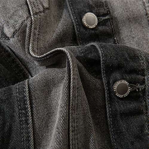 Мужская джинсовая куртка в стиле хип-хоп AT SUNRISE Тонкая Повседневная из потертого