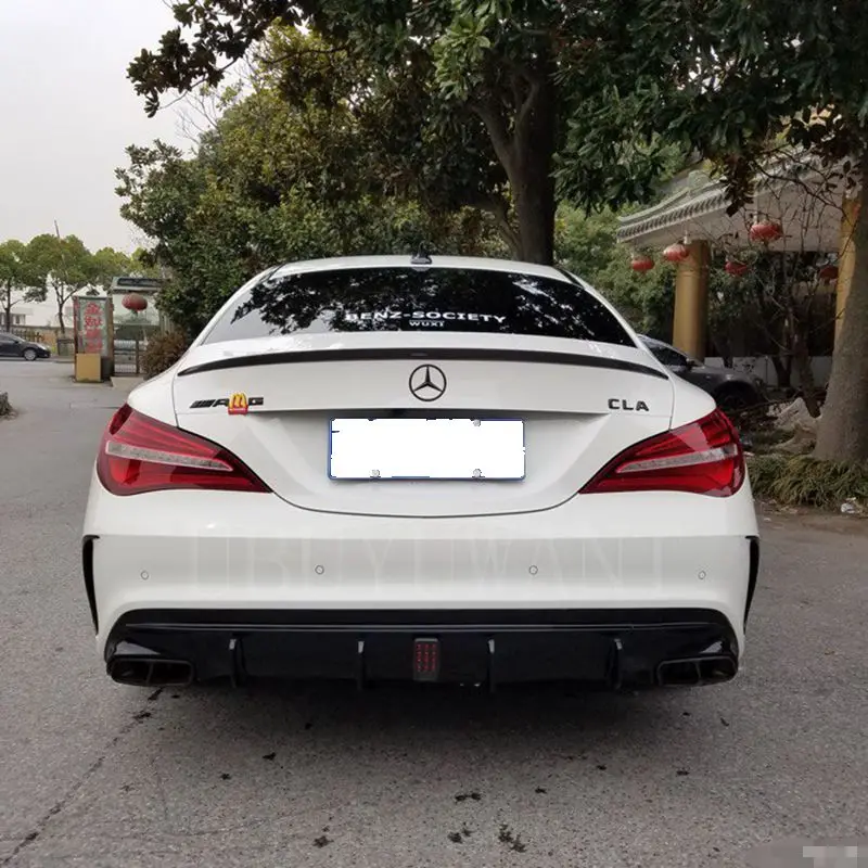 Спойлер для mercedes cla c117 w117 2014 2016 высококачественный задний спойлер из АБС пластика