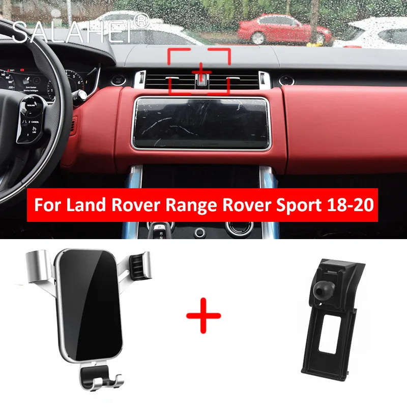 GPS Car Mobile Phone Holder For Land Rover Range Rover Sport 18-20 Air Vent Clip Mount Support Smartphone Stand Auto Accessories