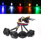 Светодиодный Боковой сигнал для грузовика светильник боковой габаритный индикатор для автомобиля и мотоцикла, предупредительная лампа, высокая яркость, внешсветильник для безопасного вождения, фургона