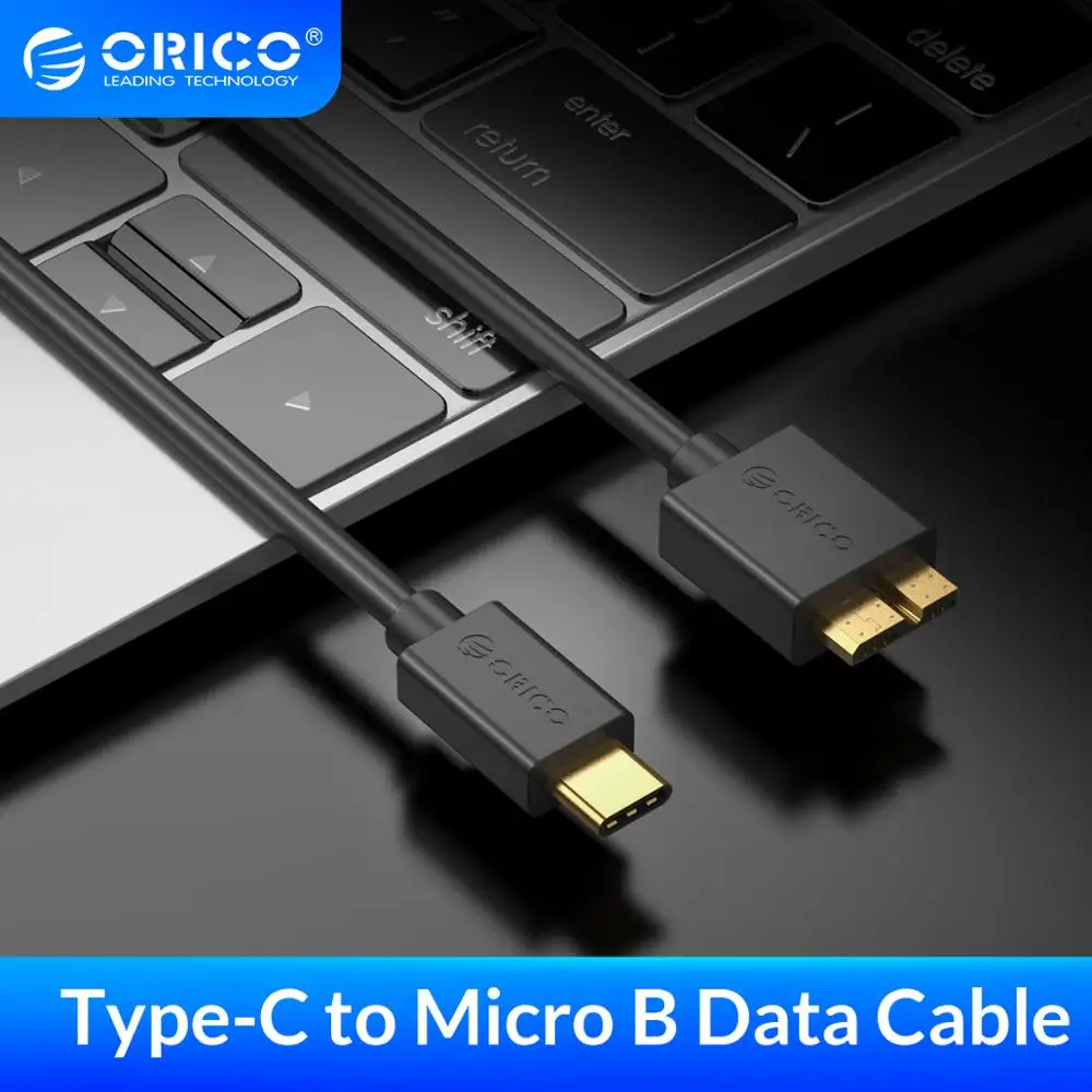 ORICO Type c к Micro B кабель для передачи данных USB 3 0 5 Гбит/с высокоскоростное Расширение