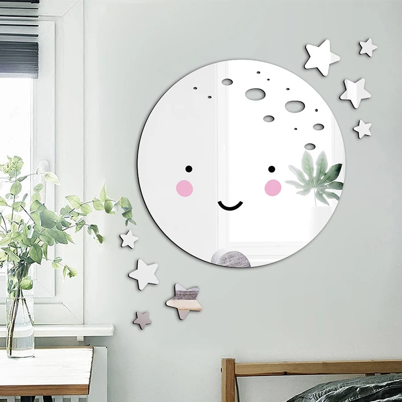 

Butterfly Wall Sticker Star Decorative Wall Sticker Cloud Wall Sticker Swan Cartoon Decoration Mirror Sticker For Children Room