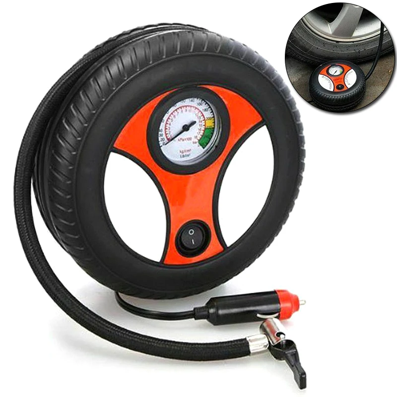 260PSI DC 12V электрический воздушный компрессор мяч колеса велосипеда шин насос