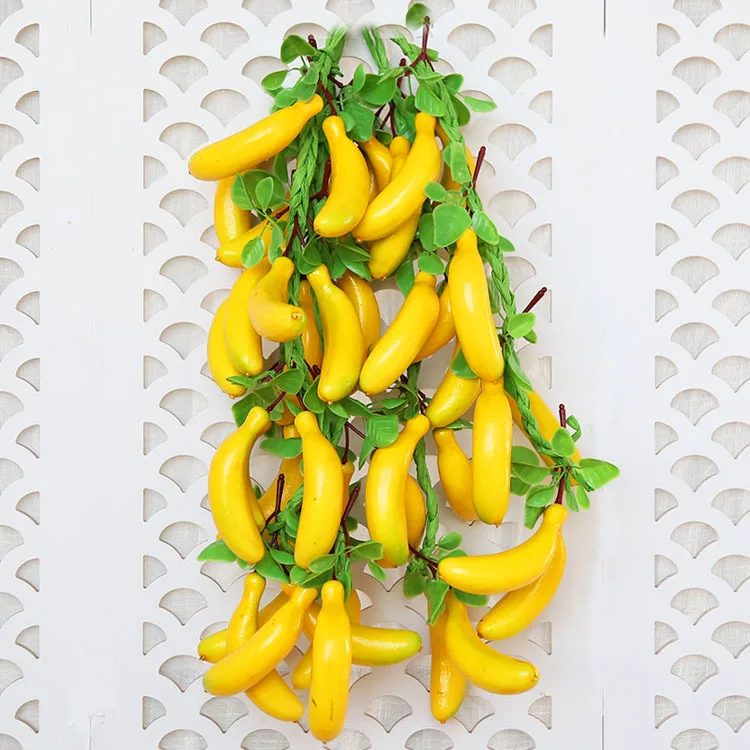 58 см 8 головок искусственный банан для дома и сада стене висит украшение