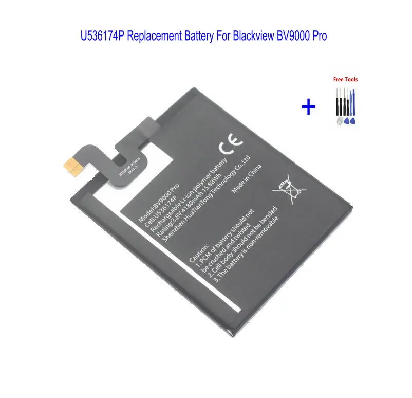 1x4180 мА/ч U536174P BV9000 Батарея для Blackview Pro BV9000pro смарт мобильный телефон литий-ионный