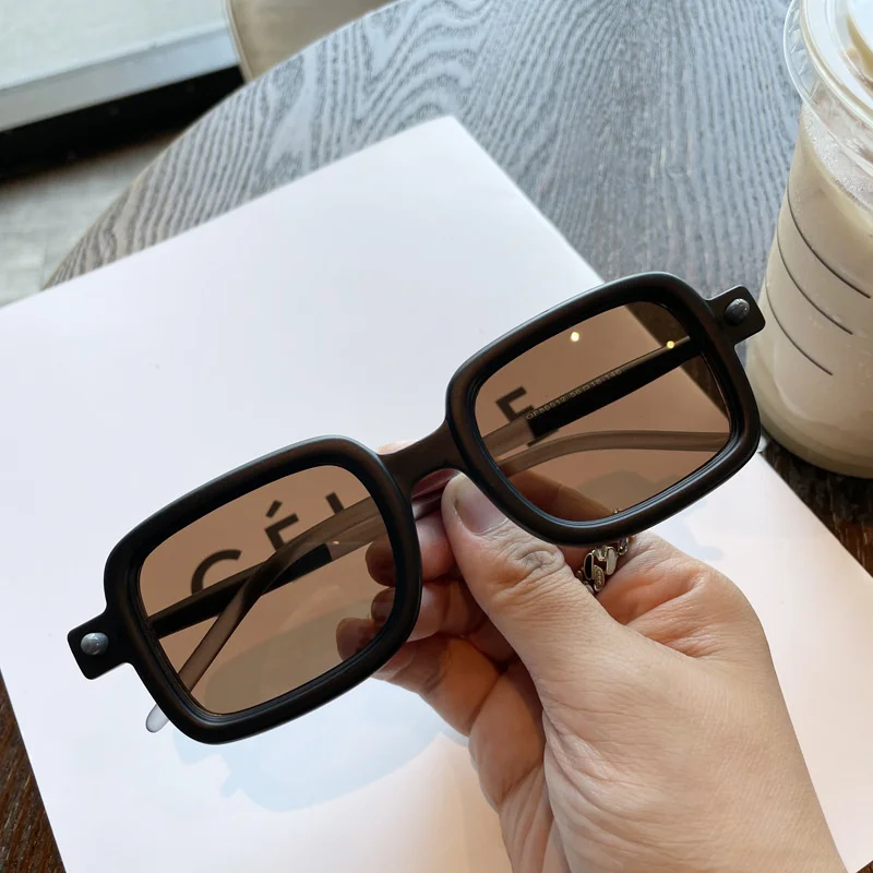 

Modern Design Cool Women Men Sunglasses 2021 Luxury Vintage Original Shades Acrylic Square Sun Glasses Men Ocolos Gafas De Sol