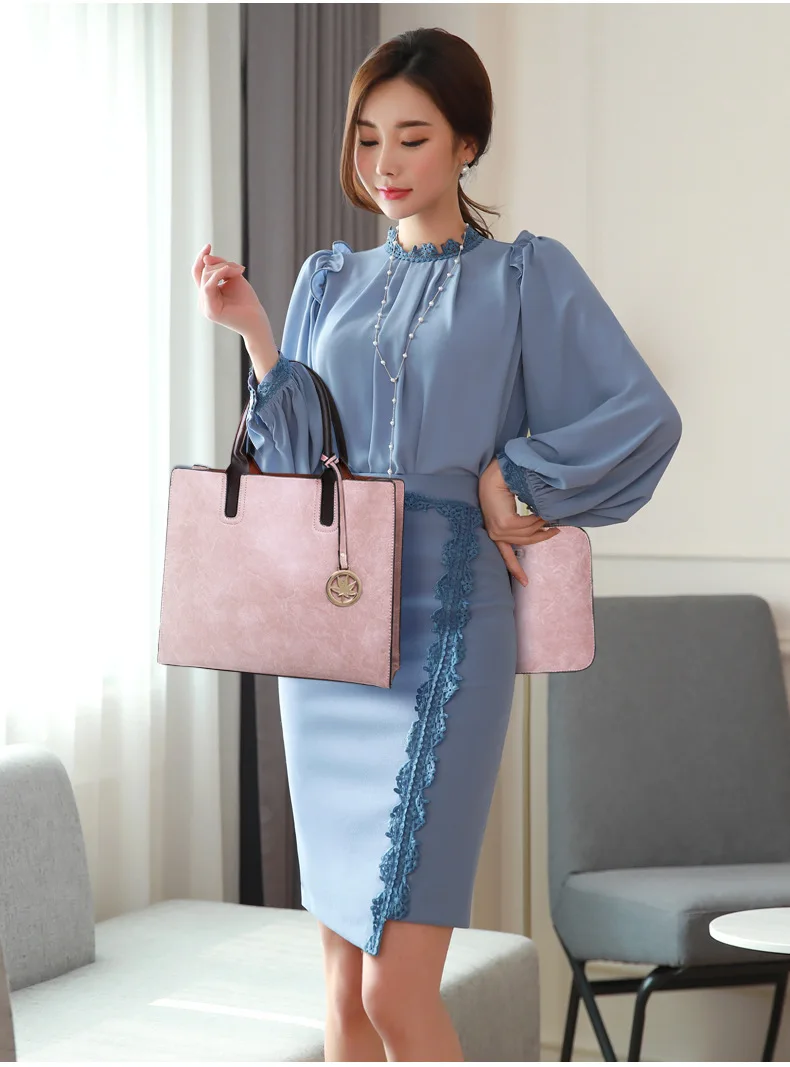 

Women Bags 2021 Mother-And-Child Bags PU Ladies Handle Bags Messenger Large Capacity Travel Bags 3-Piece Shoulder Crossbody Bag