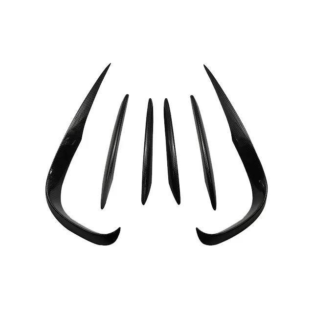 УГЛЕРОДНЫЙ передний бампер спойлер сплиттер крышка решетка вентиляции отделка