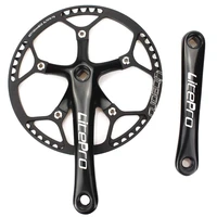 single speed crankset 53t 170mm crankarms folding bike crankset with protective cover for bike track road bicycle