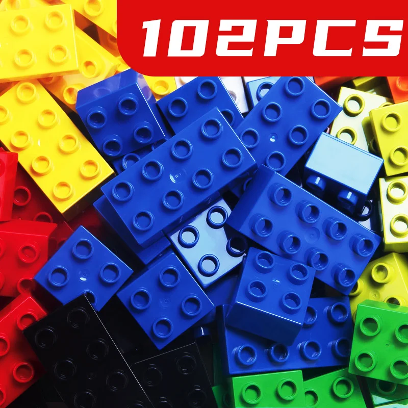 DIY большой Размеры 108 шт. кирпичи игрушки строительные блоки Блок Развивающие для