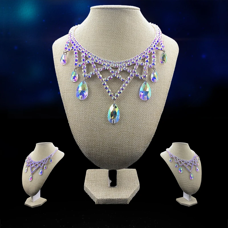 Женское плетеное ожерелье ручной работы модное Свободное из смолы Стразы