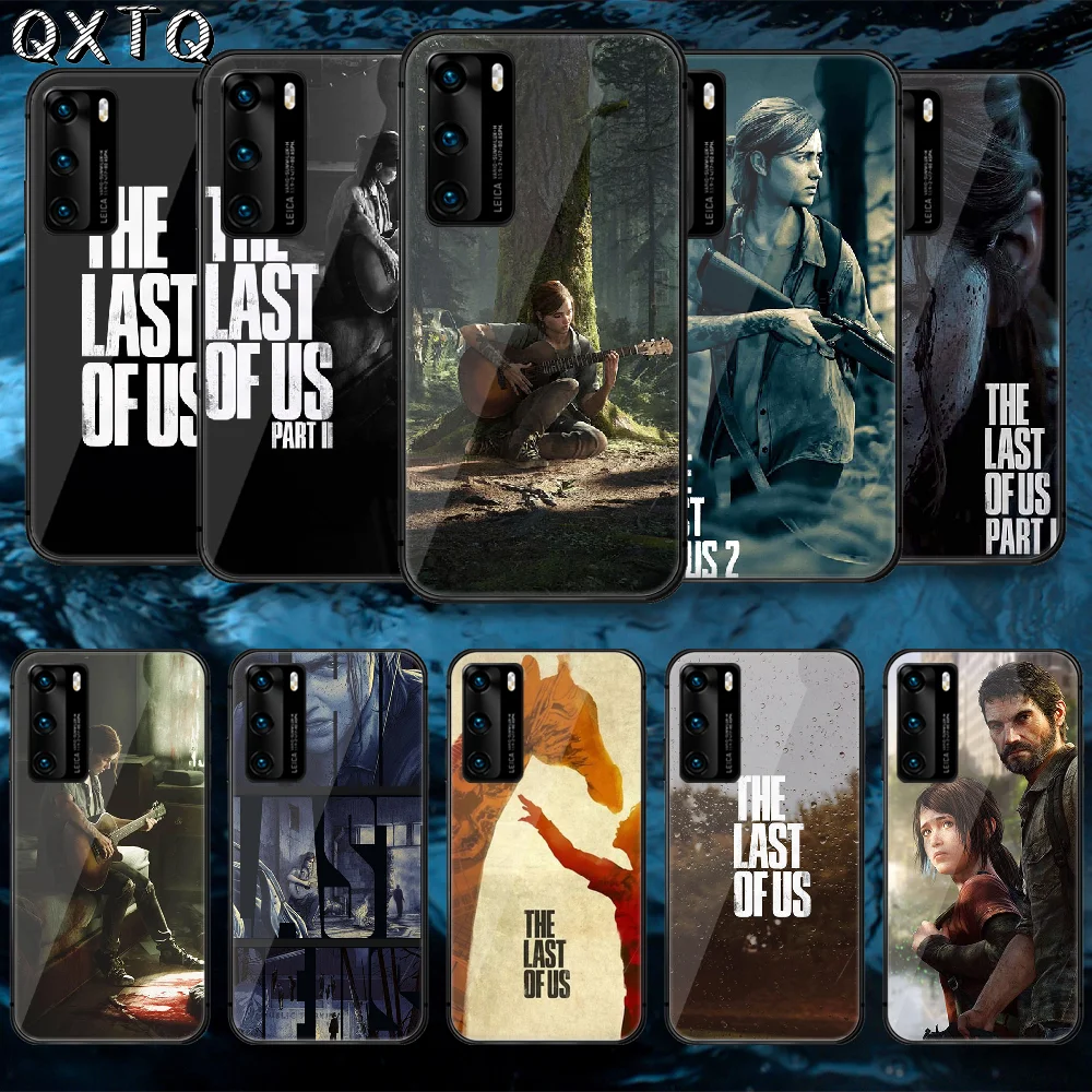 

QXTQ Action Game Last of Us Tempered Glass Phone Case Cover For Huawei Honor Mate P 8 9 10 20 30 40 A X I Pro Lite Smart 2021