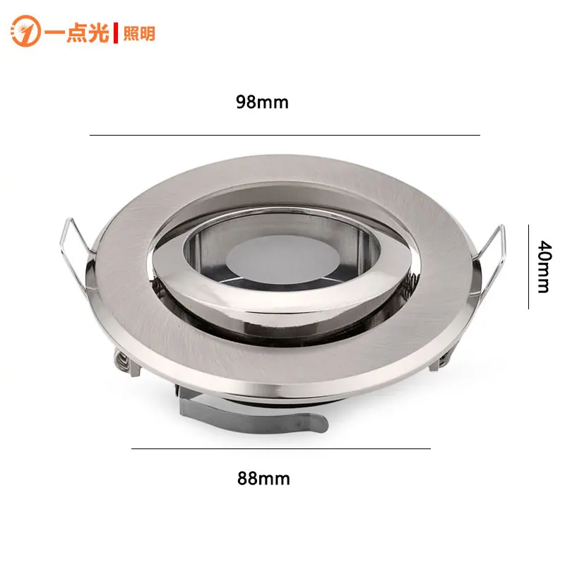

Free Shipping Recessed Ceiling Downlight Round Square MR16 GU5.3 GU10 E27 Sockets Lamp Fitting Frame Fixtures