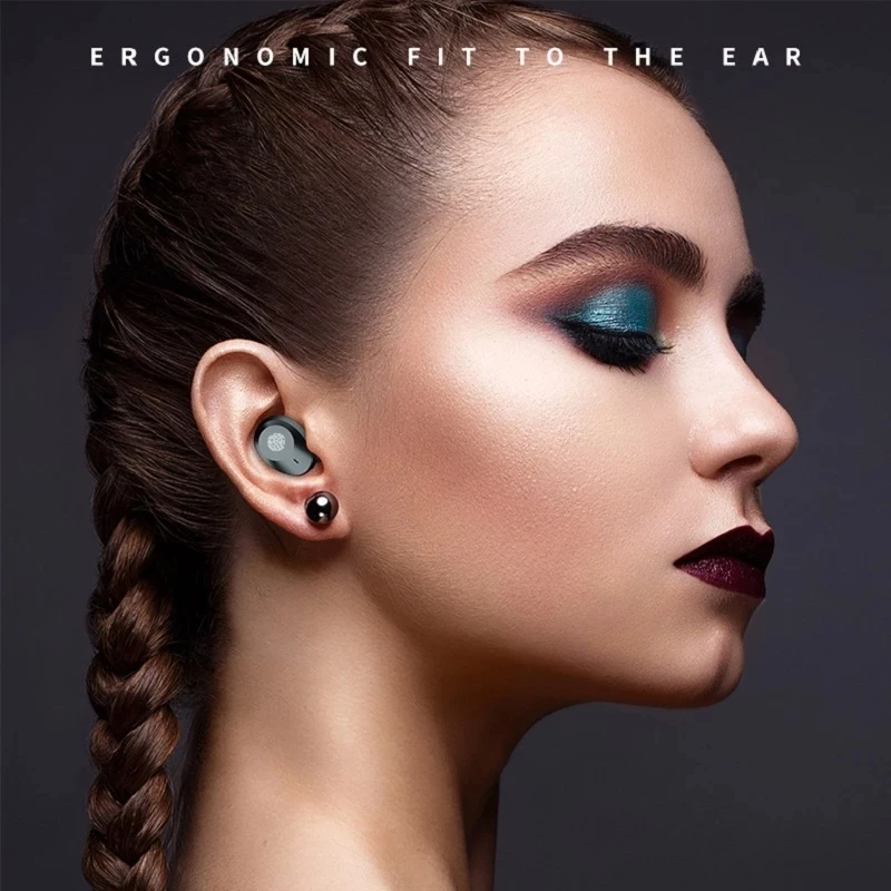 Беспроводные наушники с микрофоном Bluetooth-совместимые Спортивная