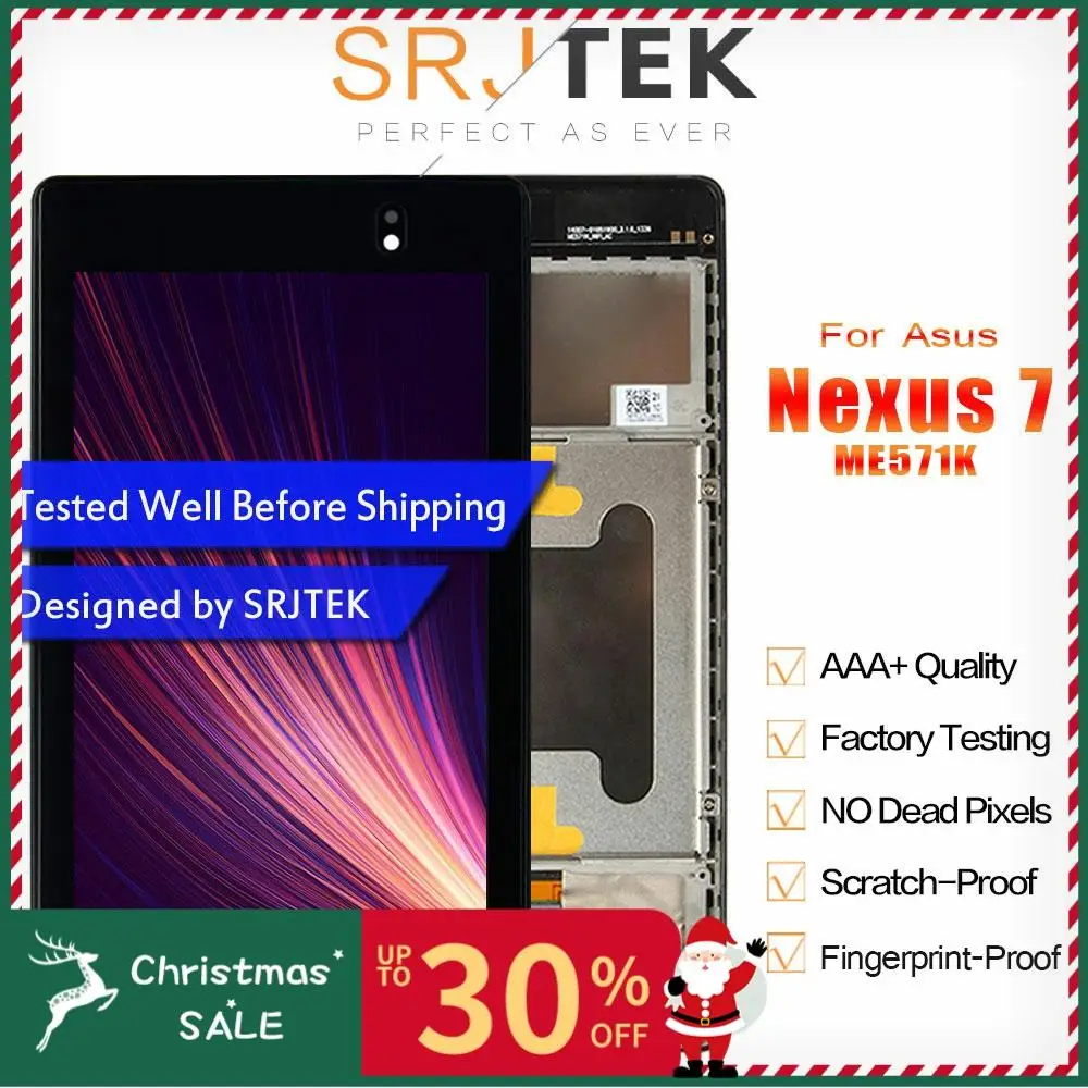 Для Nexus 7 ME571K ЖК-дисплей для Asus Google Nexus 7 2nd 2013 ME571KL ME572CL ME571 ЖК-дисплей сенсорный экран K008 K009 сборка Рамка