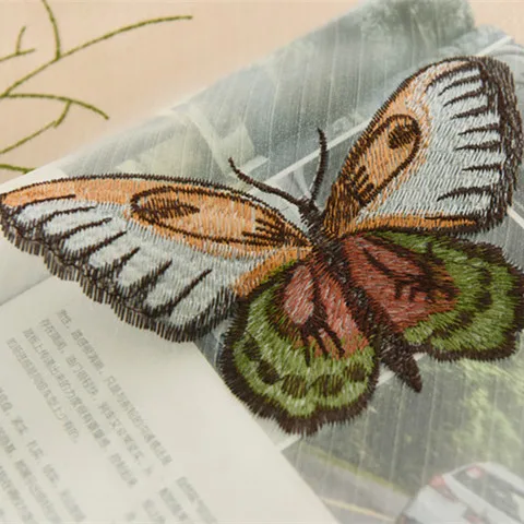 Вышитые оконные шторы с бабочками и цветочной отделкой занавески на заказ для