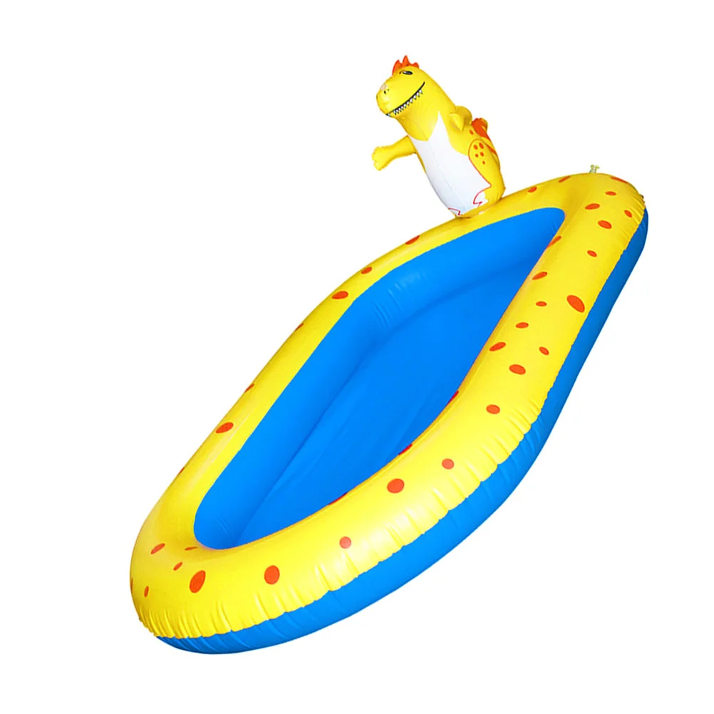 

1pc Sprinkler Pool Inflatable Pool Bathtub Outdoor Swimming Pool Toy(Yellow)