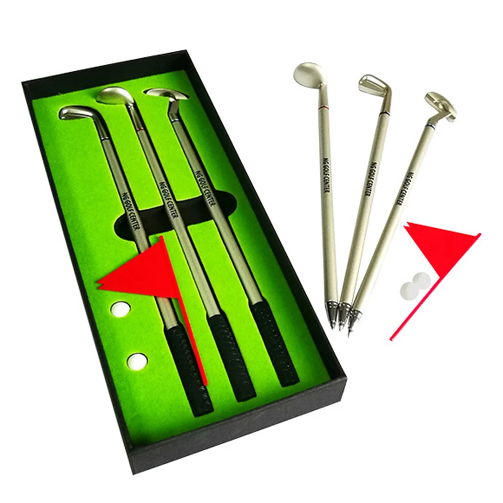 Оригинальная настольная Шариковая ручка для мини гольфа набор шариковых ручек с