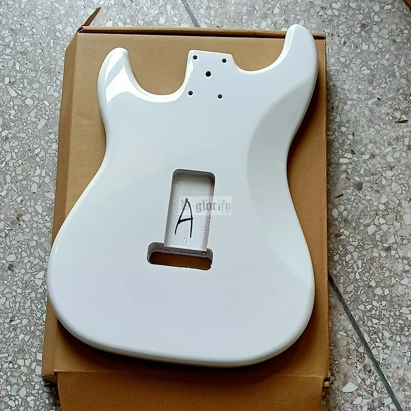 st elektrische gitarre körper pappel holz elektrische gitarre körper strat körper st körper metallic blau und weiß free globa