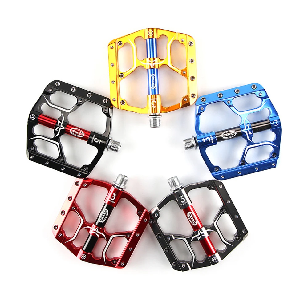 

CXWXC Flat Bike Pedals MTB Road 3 Sealed Bearings Bicycle Pedals Mountain Bike Pedals Wide Platform Pedales MTB Accessories