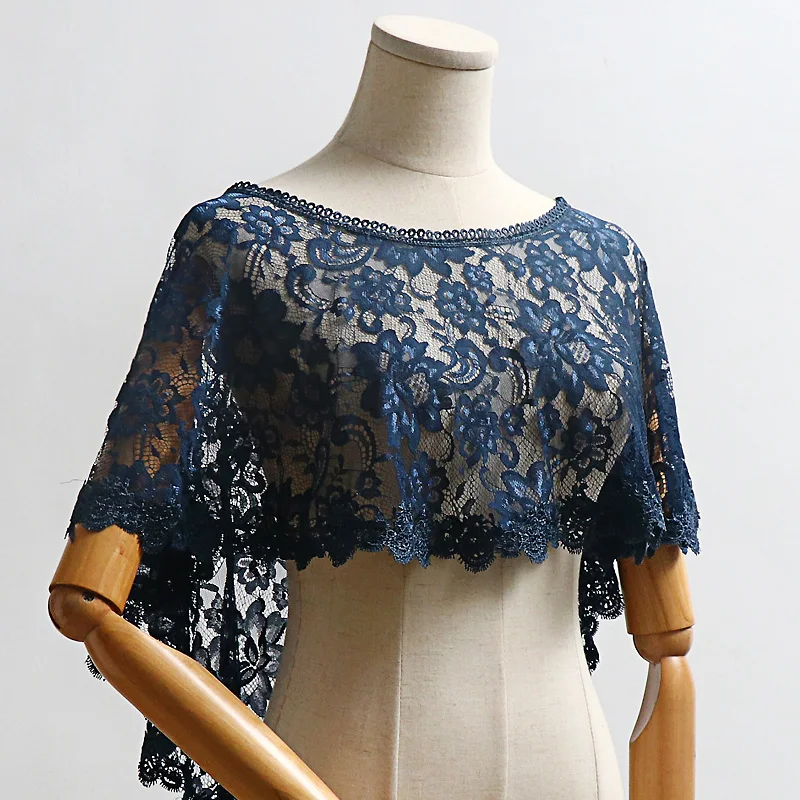 Женская вечерняя накидка болеро с кружевом| |