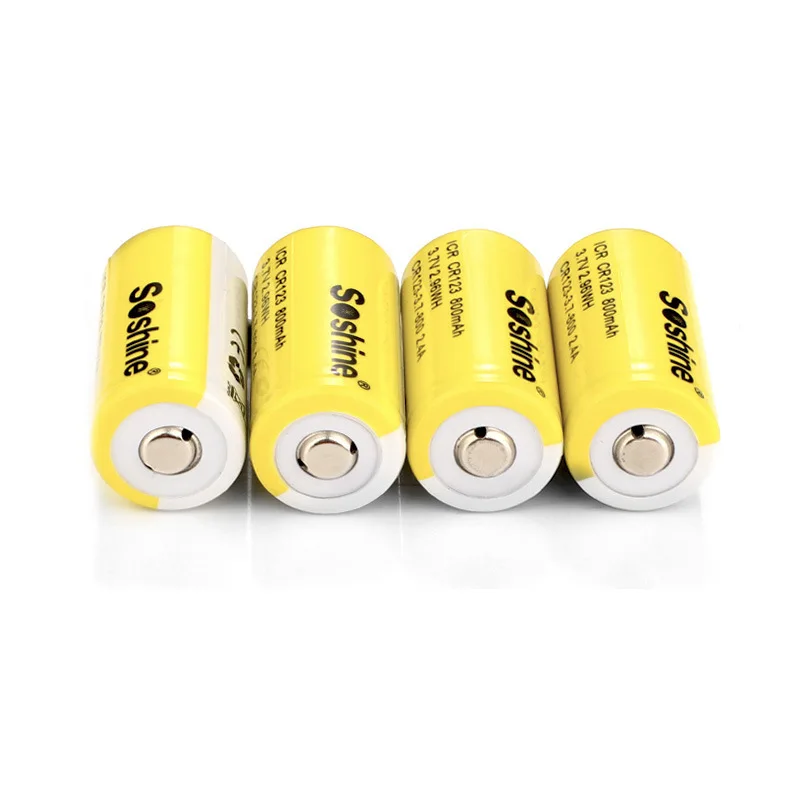 Литий-ионный аккумулятор Soshine ICR CR123 800 мА · ч 3 7 в а |