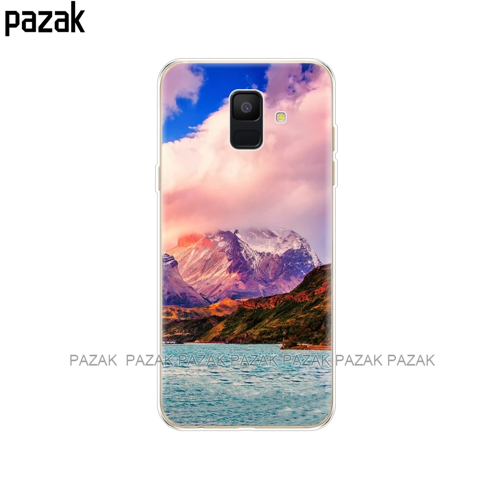 Силиконовый чехол для Samsung Galaxy A6 2018 с двумя SIM картами SM A600 A600F samsung plus A605 A605F