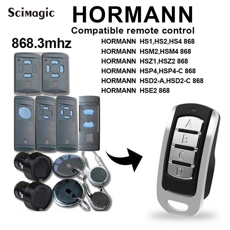 Пульт дистанционного управления для гаражных дверей HORMANN HSE2 HSM4 868 копия hs1 hs2 hs4 hse2