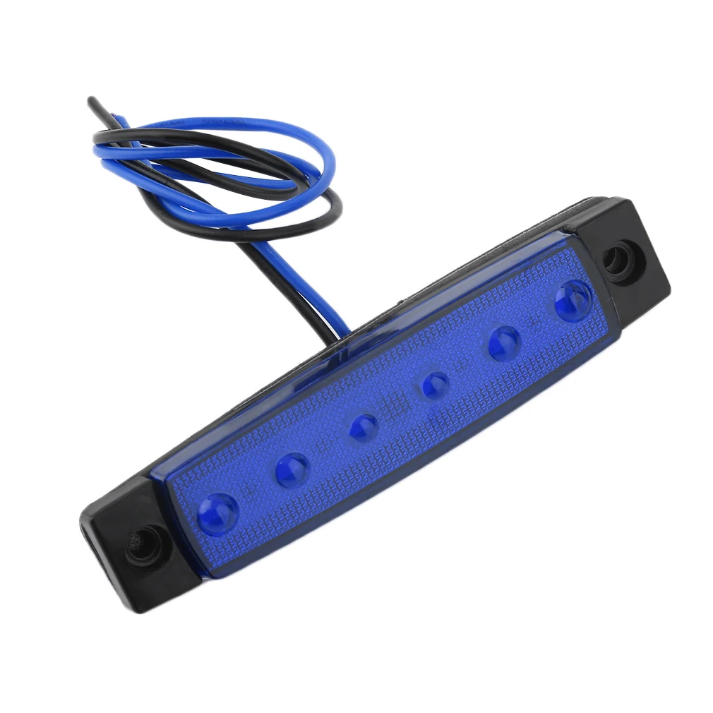 12В 6 светодиодный габаритный боковой погружной светильник с прицепом ширина