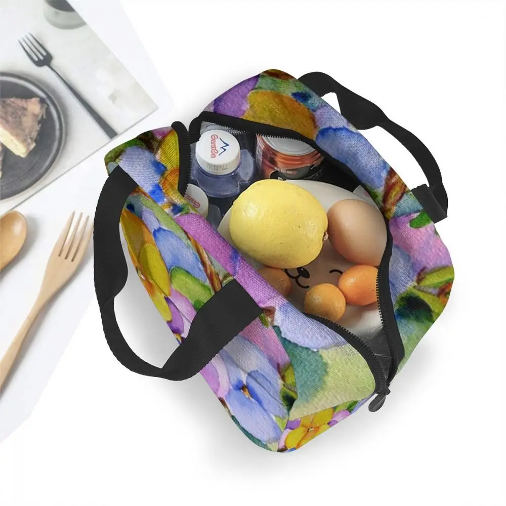Бесшумные изоляционные холодные тюки Термосумка для ланча сумка-тоут цветочный