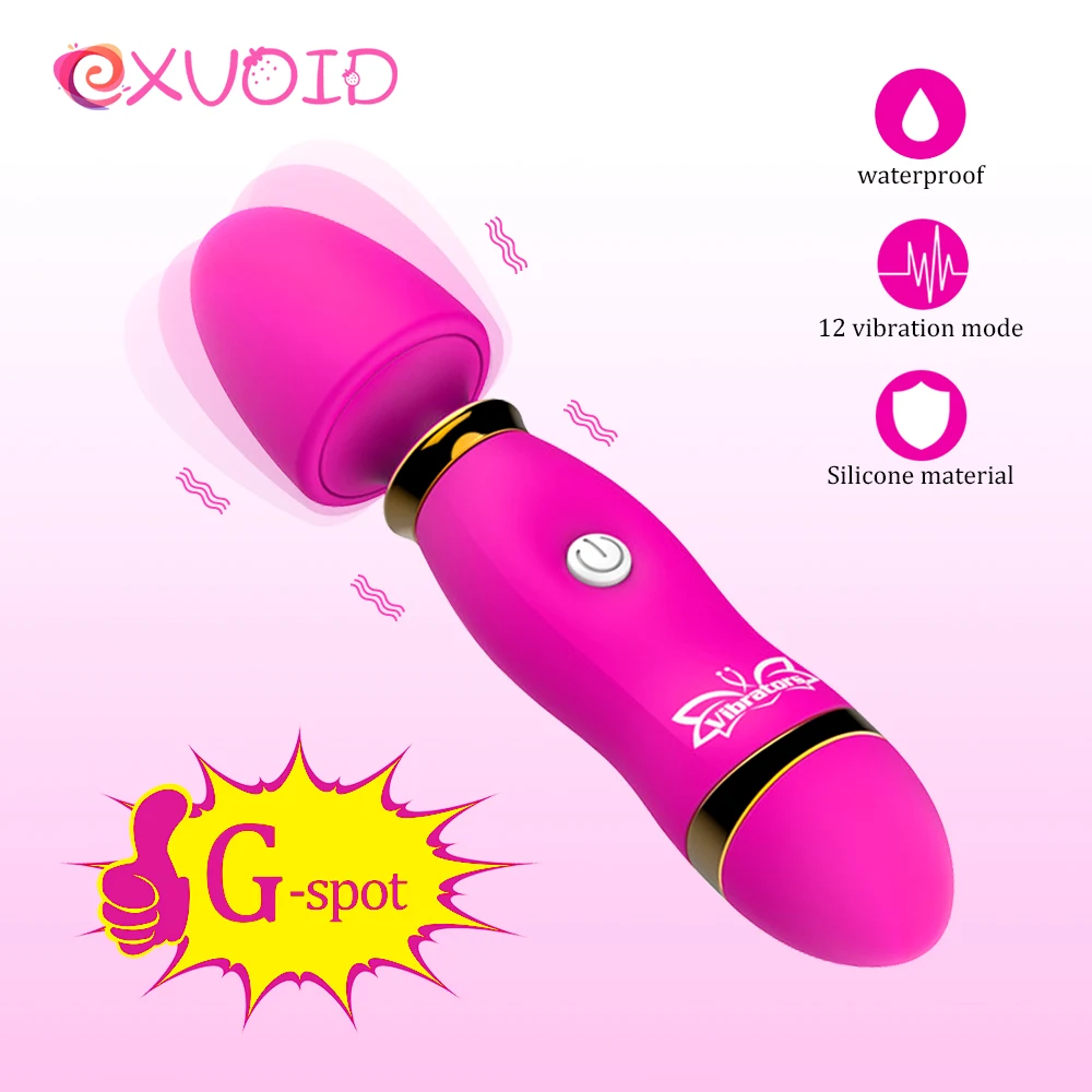 EXVOID оргазма AV палочка Вибраторы для стимуляции клитора G spot головка массажер