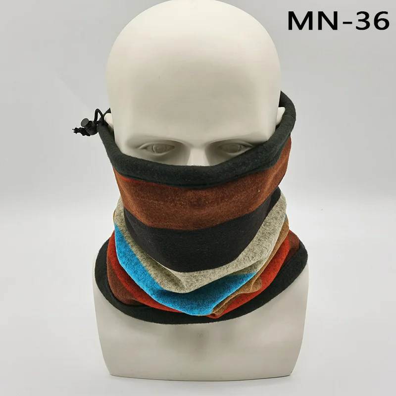 N-36 Модная мужская зимняя однотонная бандана, повязка на голову, шарф, теплый Многофункциональный бесшовный трубчатый головной шарф, маска для лица, кольцо, шарф унисекс - Цвет: N-36