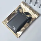 20Pcs Фольга Ziplock Bag Многоразовая сумка для хранения продуктов Застежка-молния Самоуплотняющийся упаковочный пакет Многоразовый кабель для передачи данных Упаковочная сумка