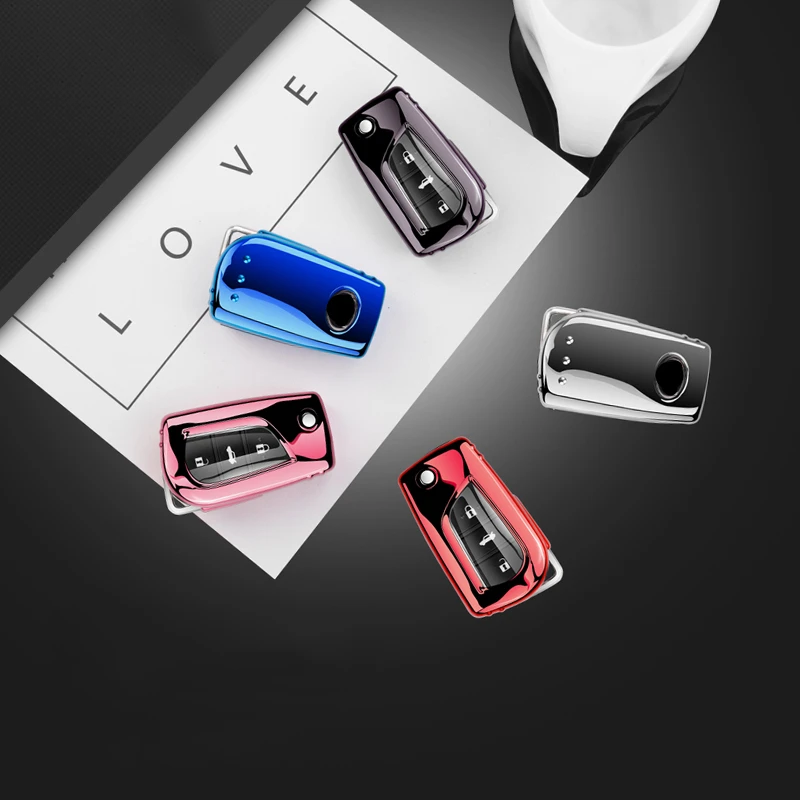 Мягкий ТПУ чехол для автомобильного ключа защитный держатель полное покрытие