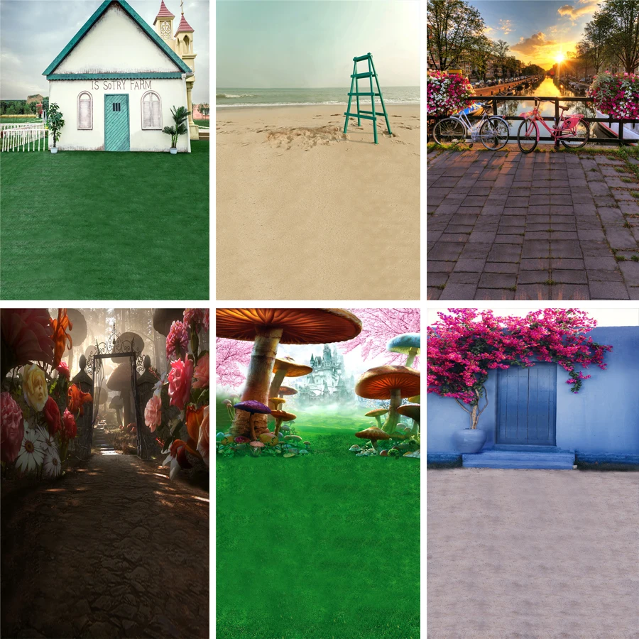 Реквизит для фотографий Nitree фото галерея фон мультфильм уличная тема Детская