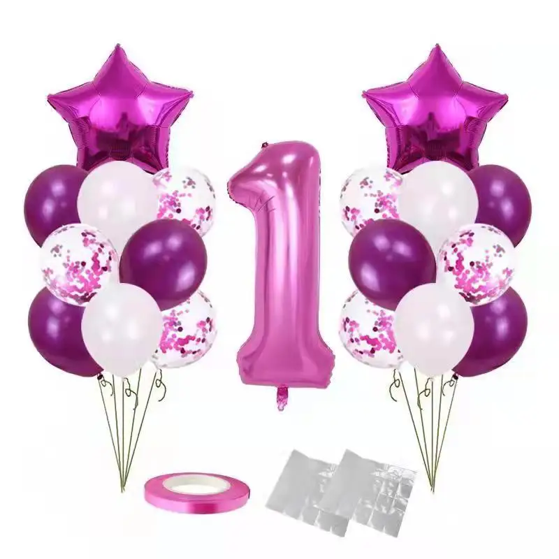 

Набор латексных воздушных шаров с блестками, 24 шт.