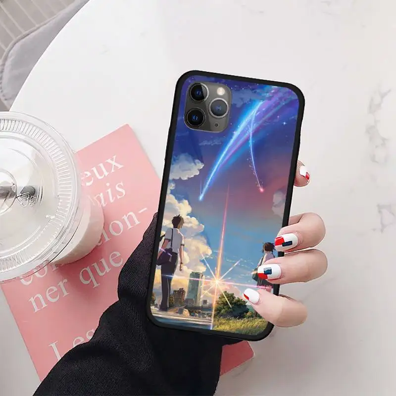 

Japanese Anime Your Name Phone Case for iPhone 11 12 mini pro XS MAX 8 7 6 6S Plus X 5S SE 2020 XR