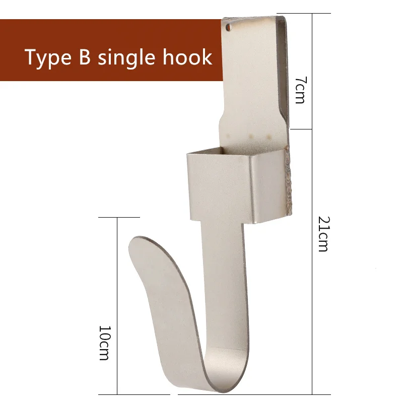 Type B single hook Полка крюк деревообрабатывающий электрический ключ крючок вешалка многофункциональный кронштейн из нержавеющей стали кронштейн - Цвет: Type B single hook