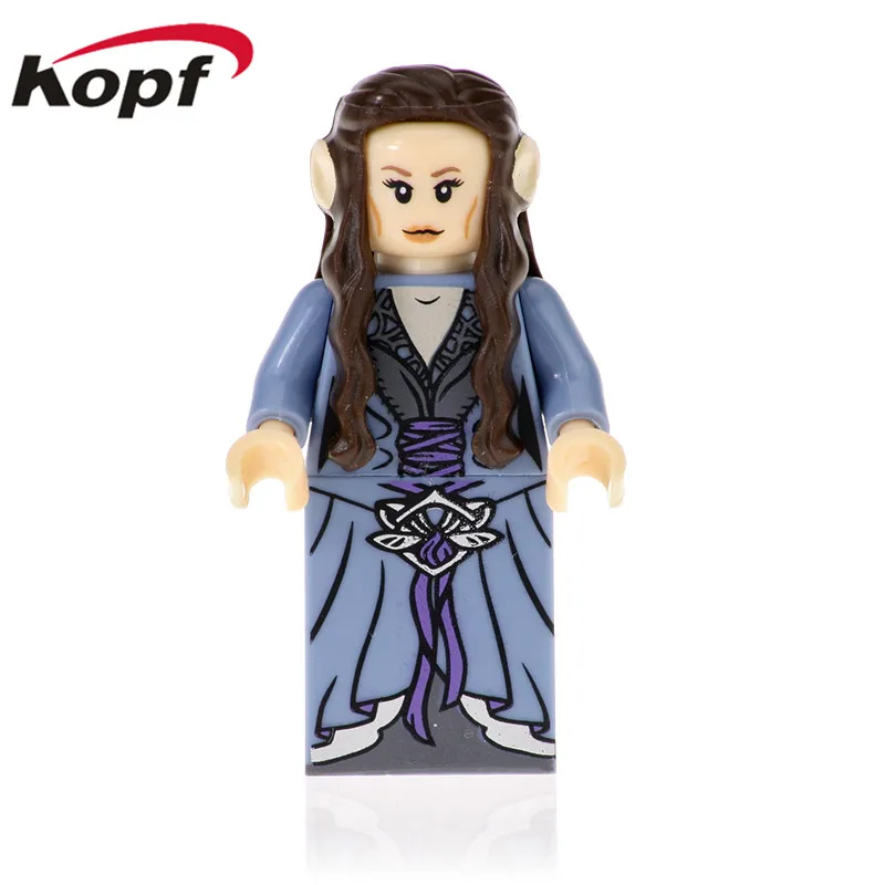 20 шт. строительные блоки Властелин колец Gandalf Thranduil Elrond Galadriel Merry Arwen фигурки для детей Подарочные игрушки PG8148 - Цвет: PG547 20Pcs No Box