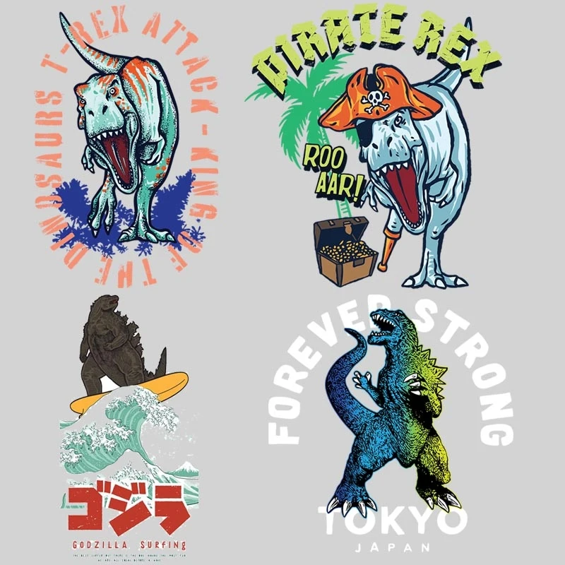 Новинка 2021 пластырь с гигантским монстром большим динозавром мультяшный сделай