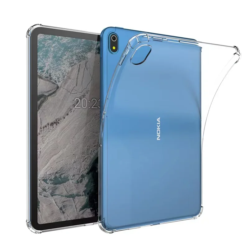 

Силиконовый чехол для Nokia T20 10,4 ''2021 TA-1397 TA-1394 TA-1392 10,4 дюйма, прозрачный мягкий чехол из ТПУ для задней панели планшета, Обложка