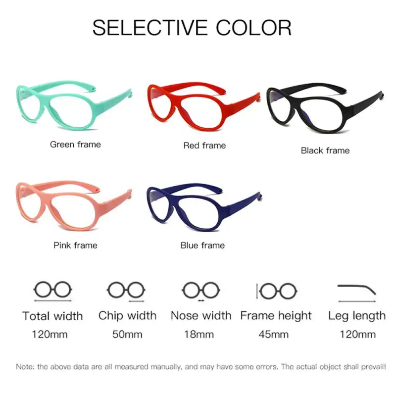 

LongKeeper Anti Blue Light Kids Glasses Frame Gift Set Children TR90 Silicone Anti-UV Eyeglasses Oval Optical Frame Okulary