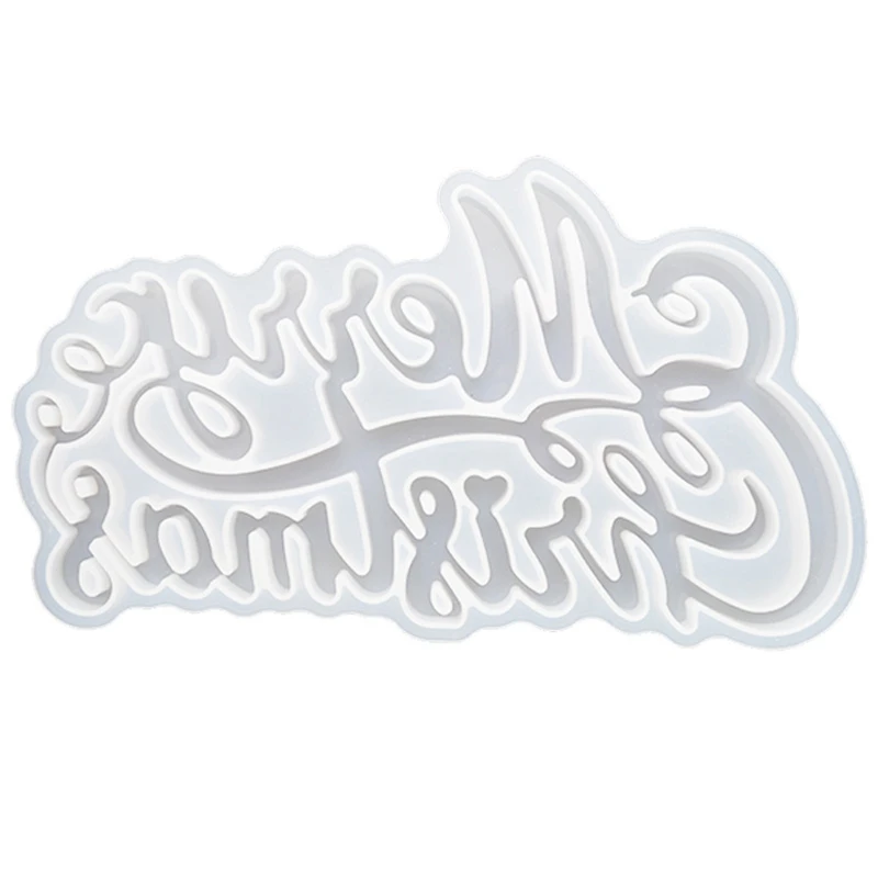 

Merry Christmas Resin Molds Epoxy Casting Molds for DIY Table Decoration Home Ornament Xmas Gift Mold Art Crafts Tools