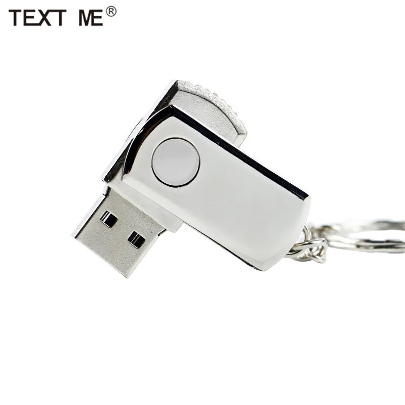 USB флеш накопитель TEXT ME металлический 4/8/16/32/64 ГБ|USB флэш-накопители| |