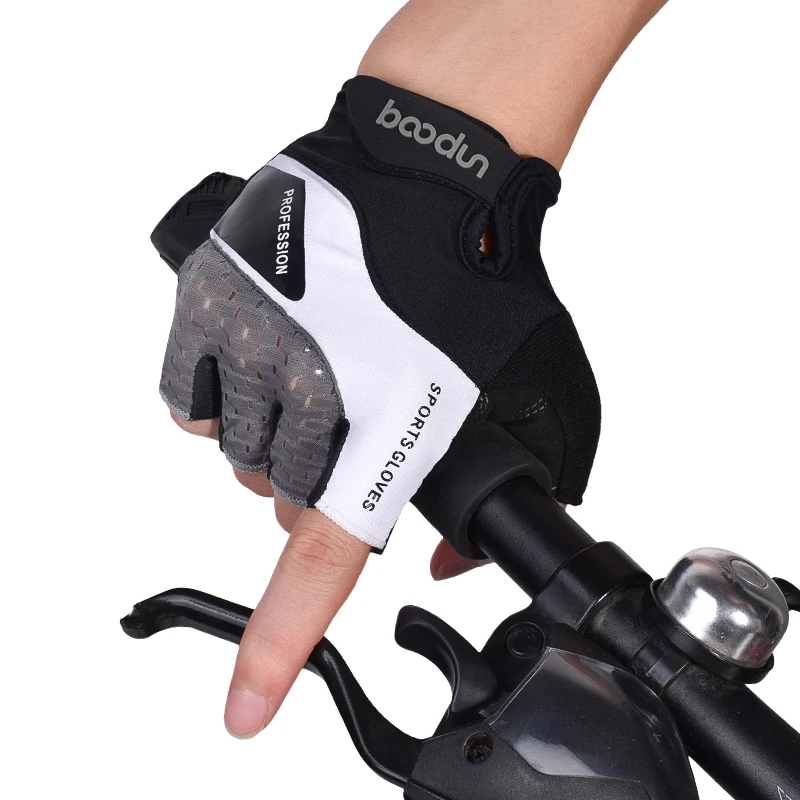 Велосипедные перчатки с полупальцами могут быть противоударными нескользящими